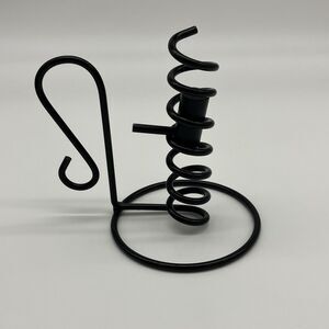 Vintage‎ Hand Wrought Iron Spiral Colonial Courting Candle